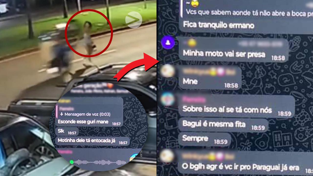 ‘É vc ir pro Paraguai’: grupo de WhatsApp incentiva motociclista que atropelou mulher a se esconder