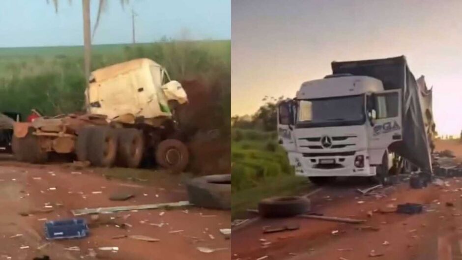 Falta de freio causou acidente com caminhoneiro que teve braço arrancado em batida na BR-163