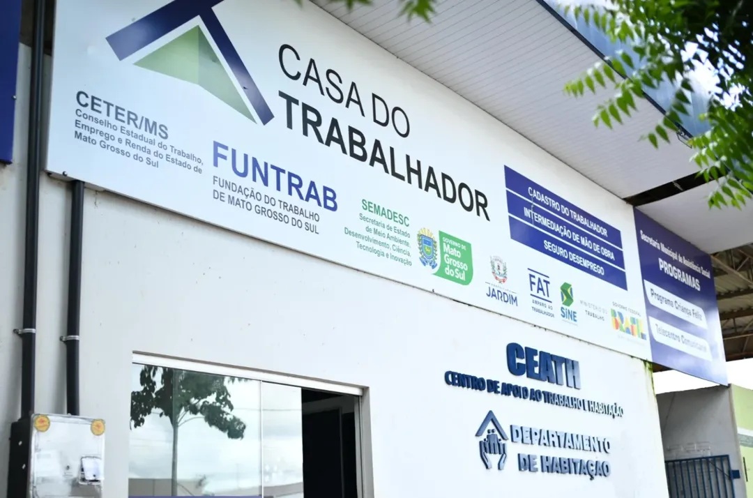 Casa do Trabalhador de Jardim anuncia 15 vagas de emprego em diversas áreas