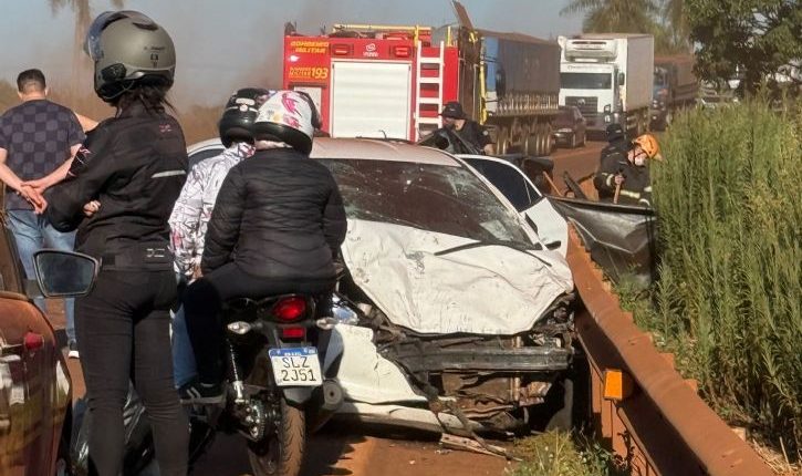 Mulher morre em acidente com ‘cigarreiro’ na BR-267, em Maracaju