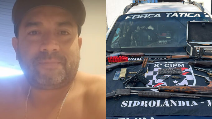 Após arsenal ser apreendido, eletricista se defende e diz que armas eram “hobby de homem”