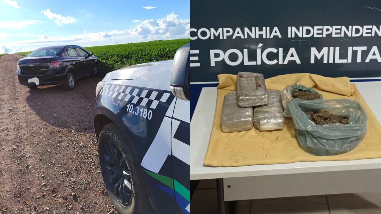 Polícia apreende mais de 4 kg de maconha após chamada por surto no bairro São Bento
