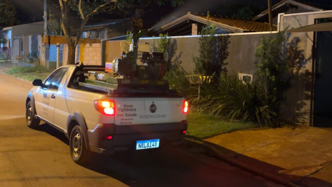 Prefeitura de Sidrolândia intensifica combate ao Aedes aegypti com fumacê em todos os bairros
