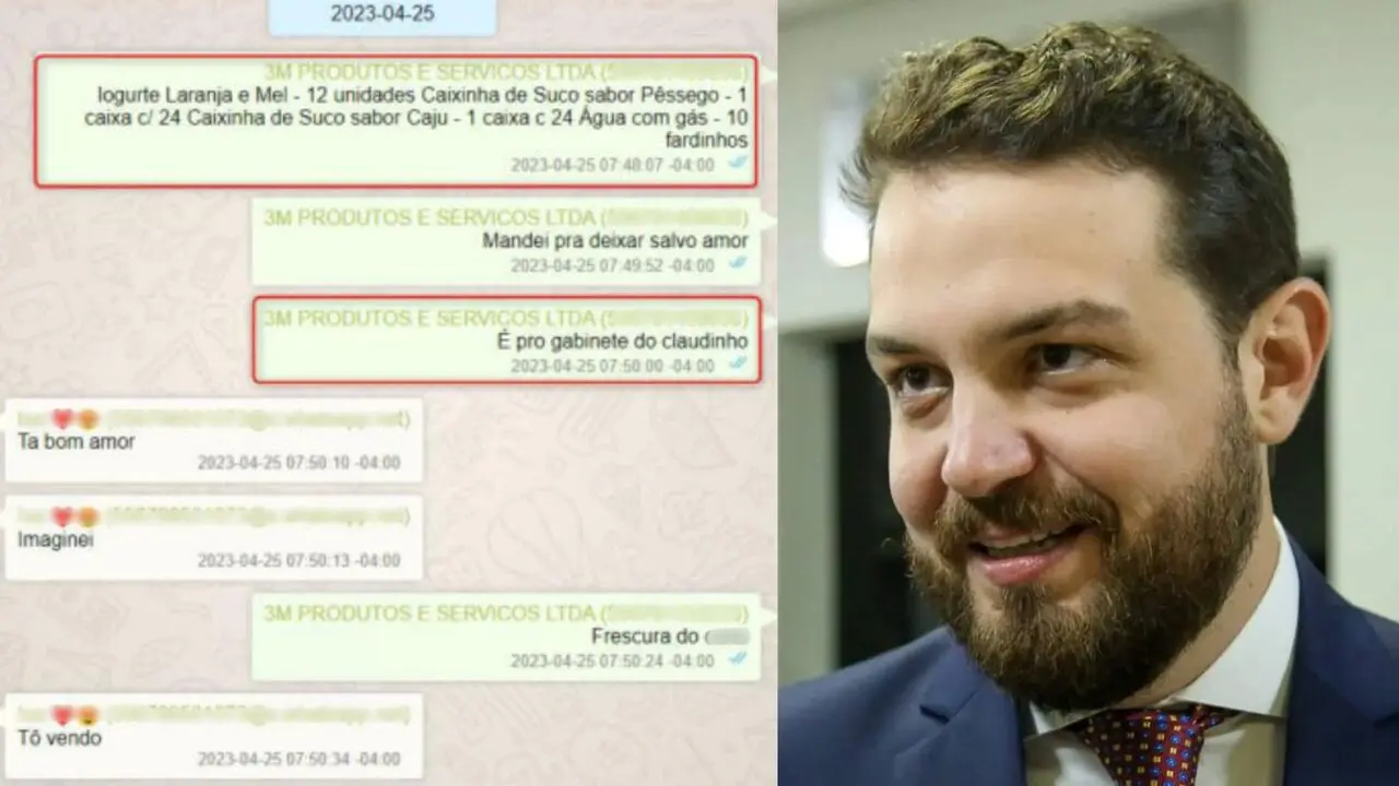 ‘Frescura do c****’: Claudinho Serra pedia iogurte e suco de caixinha no gabinete com dinheiro desviado