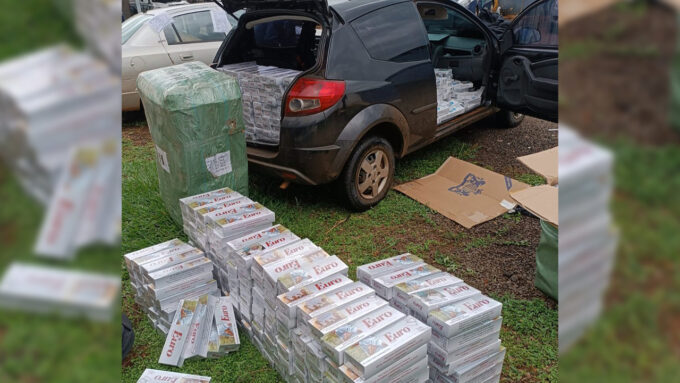 Veículo suspeito leva PM a apreender carga de contrabando em Sidrolândia