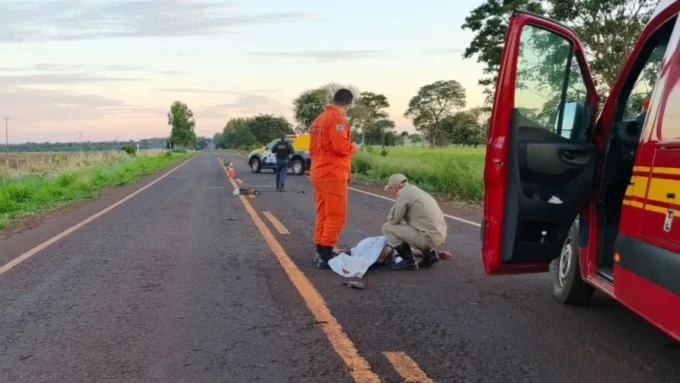 Homem morre atropelado na MS-162, em Sidrolândia