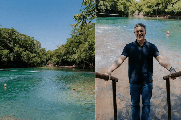 Luciano Huck em MS: Visita a Guia Lopes e Jardim gera polêmica após postagem de prefeito de Bonito