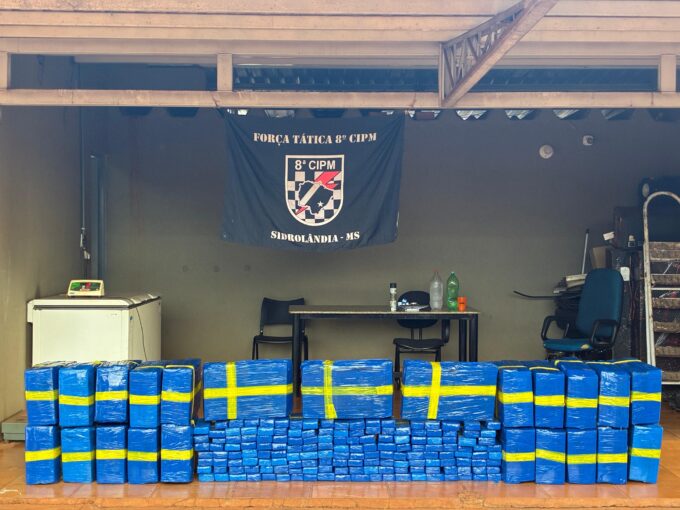 PM apreende mais de 750 quilos de maconha em veículo abandonado na MS-162