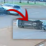 Colisão entre carros termina com veículo tombado e ocupantes presos em Sidrolândia