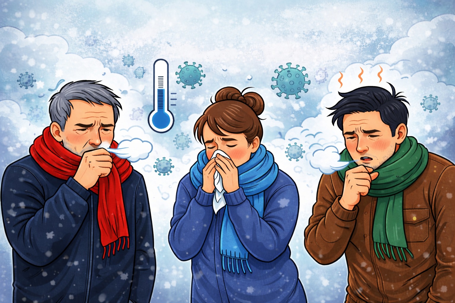 Queda de temperatura acende alerta para doenças respiratórias