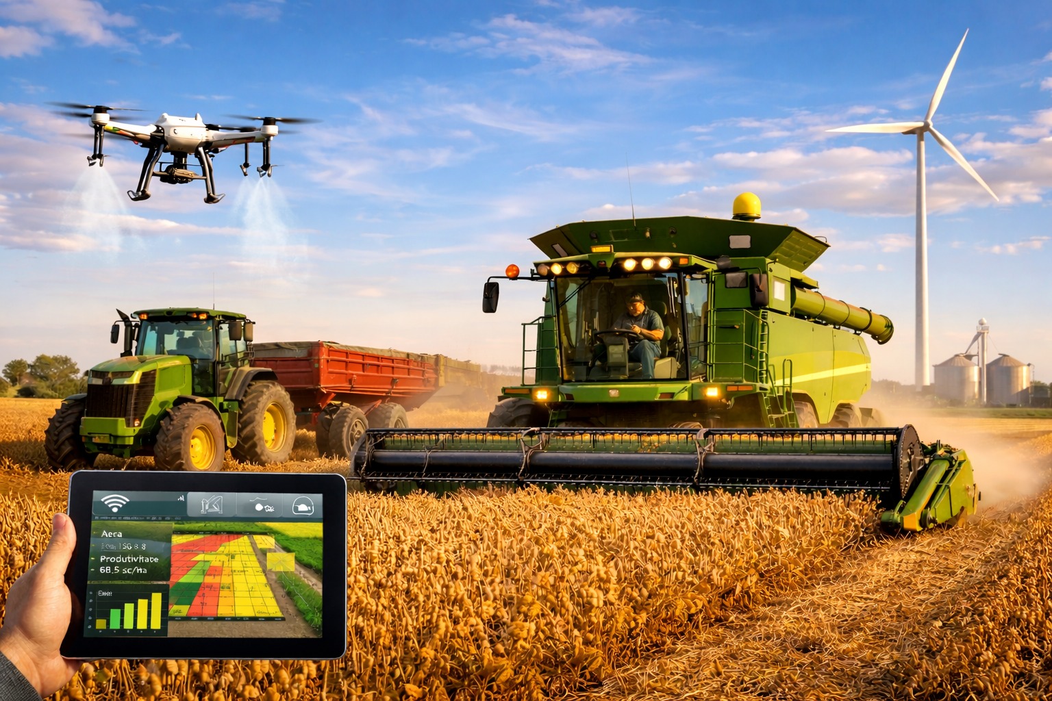 Investimento em maquinário moderno impulsiona produtividade no agronegócio de MS