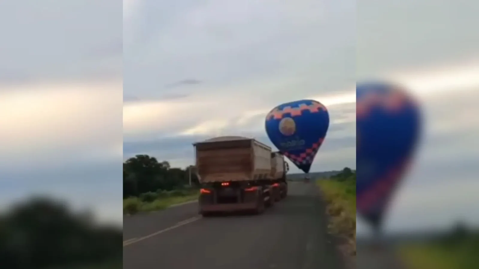 VÍDEO: Passeio de balão quase termina em tragédia com carreta em Aquidauana
