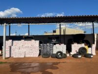 Força Tática intercepta comboio do contrabando e apreende veículos carregados com cigarros e pneus na MS-258