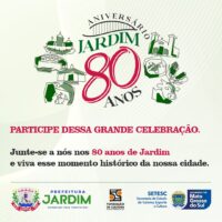 Jardim celebra 80 anos com programação religiosa, cultural e shows nacionais
