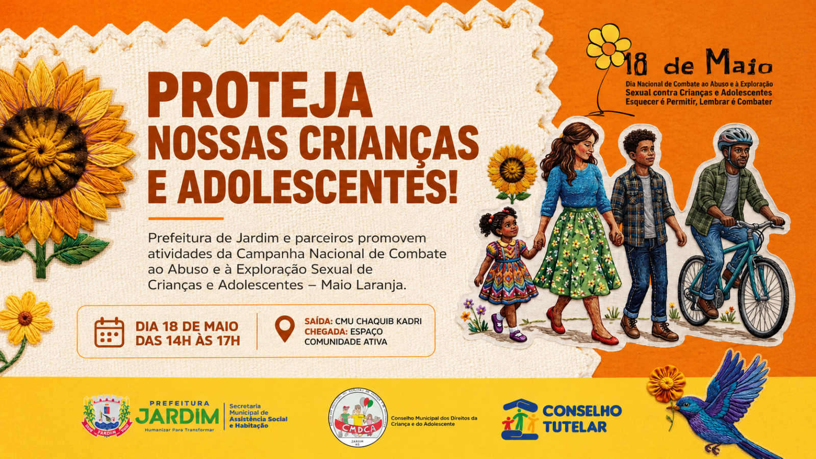 Jardim promove seminário para fortalecer combate à exploração sexual de crianças e adolescentes