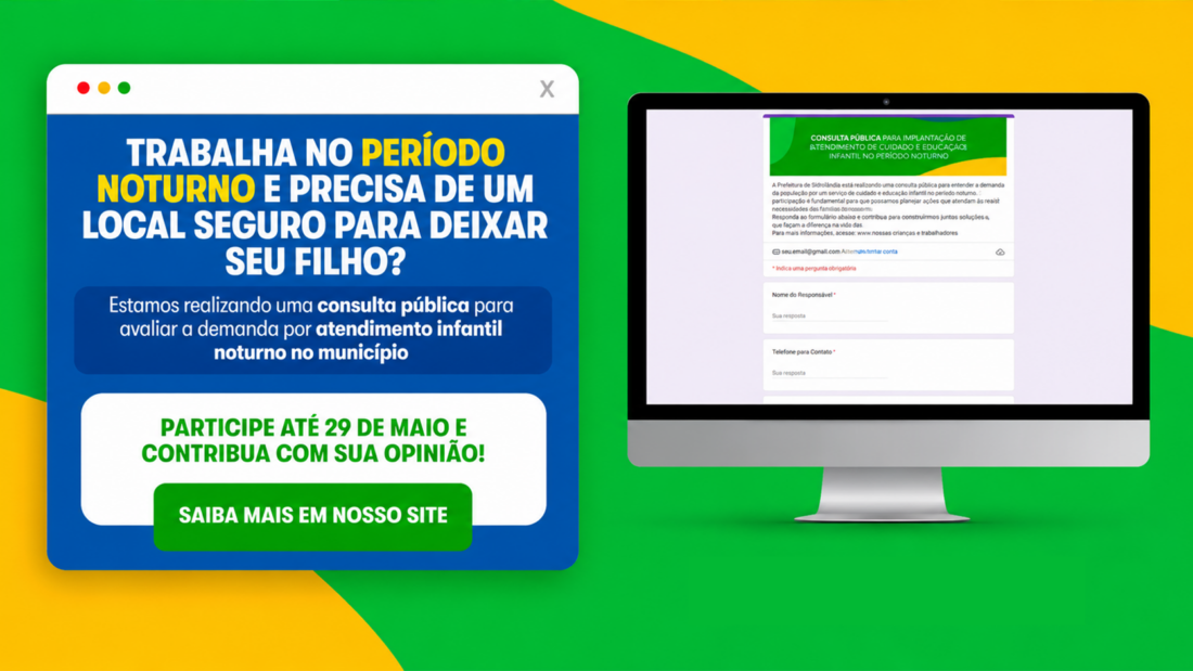 Prefeitura amplia consulta pública para criar atendimento infantil noturno em Sidrolândia