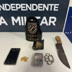 Mulher é presa com drogas, balança de precisão e soco inglês em Sidrolândia