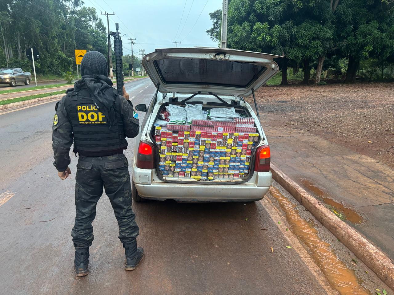 DOF prende dupla com agrotóxicos e cigarros contrabandeados em Maracaju