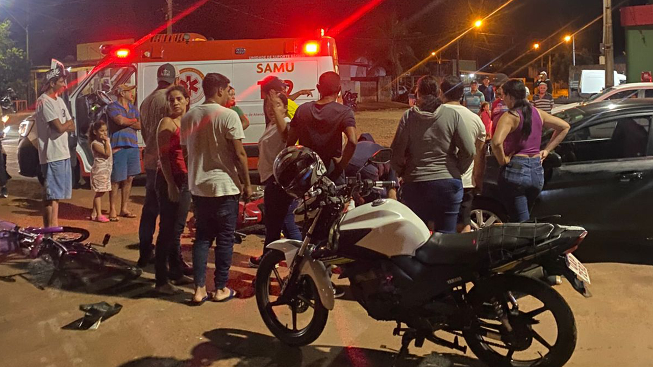 Motorista embriagado é preso após acidente que deixa motociclista ferido em Sidrolândia