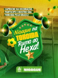 Copa do Mundo 2026: Nioaque promove concurso para envolver a população nas transmissões da Seleç