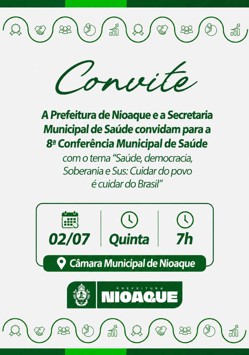 Nioaque realiza 8ª Conferência Municipal de Saúde para discutir prioridades do SUS